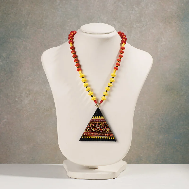 Fashion-Forward Jewelry At Incredible Prices Miniature Handpainted Wooden Necklace With Beads