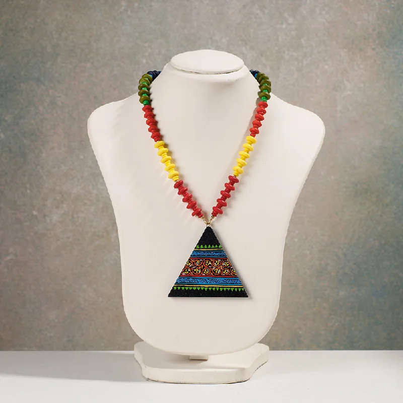 Affordable Luxury Jewelry For Every Occasion Miniature Handpainted Wooden Necklace With Beads Affordable Luxury Jewelry For Every Occasion Miniature Handpainted Wooden Necklace With Beads