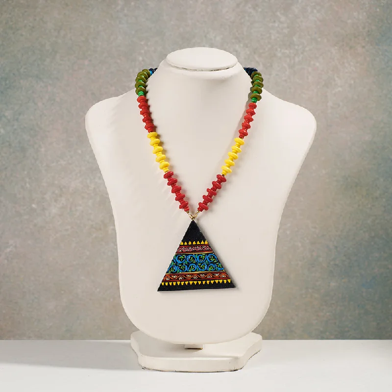 Bestselling Jewelry At Special Promotional Rates Miniature Handpainted Wooden Necklace With Beads Bestselling Jewelry At Special Promotional Rates Miniature Handpainted Wooden Necklace With Beads