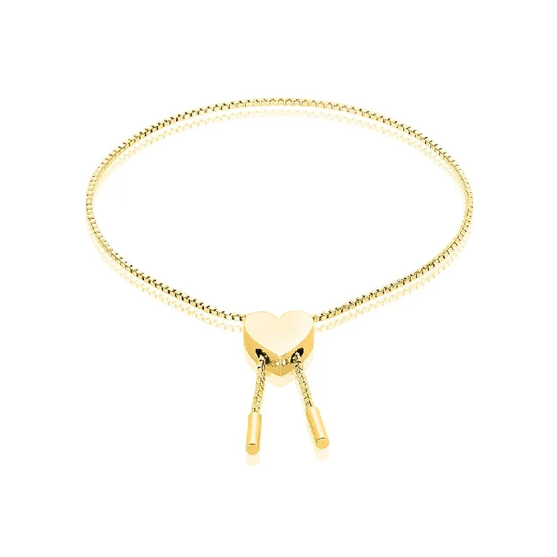 Flash Deals On Fine Jewelry – Shop Before It's Gone Adornia Heart Bolo Slider Bracelet Yellow gold Flash Deals On Fine Jewelry – Shop Before It's Gone Adornia Heart Bolo Slider Bracelet Yellow gold