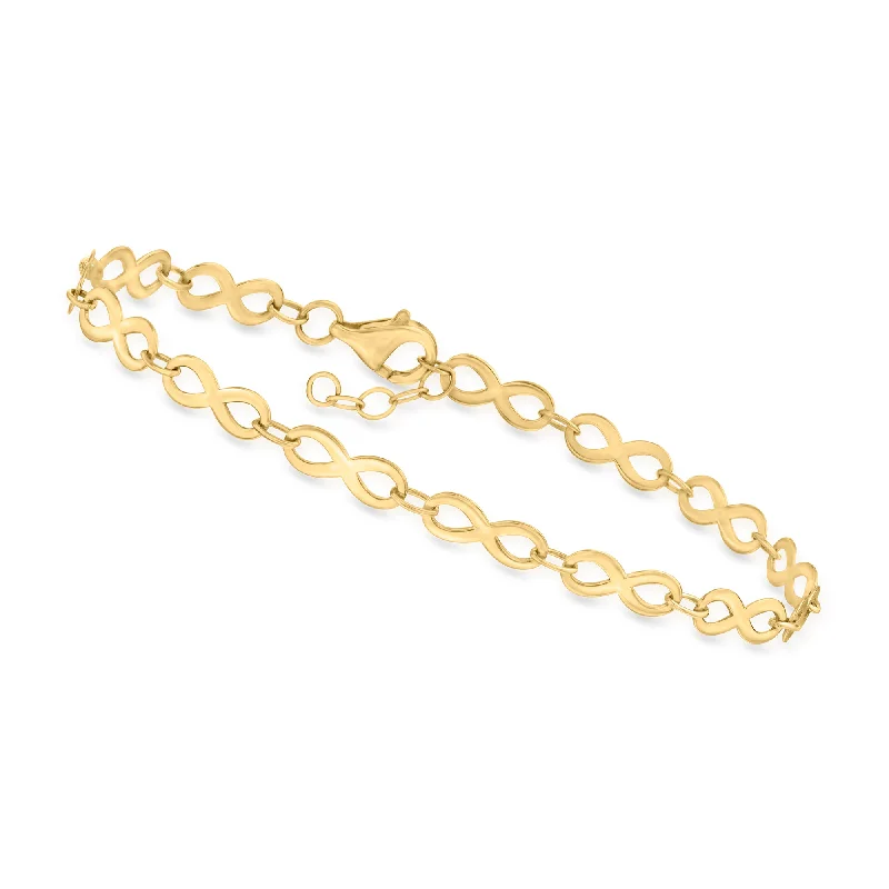 Elegant Jewelry Pieces At Unbelievable Prices Canaria 10kt Yellow Gold Infinity-Link Bracelet Elegant Jewelry Pieces At Unbelievable Prices Canaria 10kt Yellow Gold Infinity-Link Bracelet