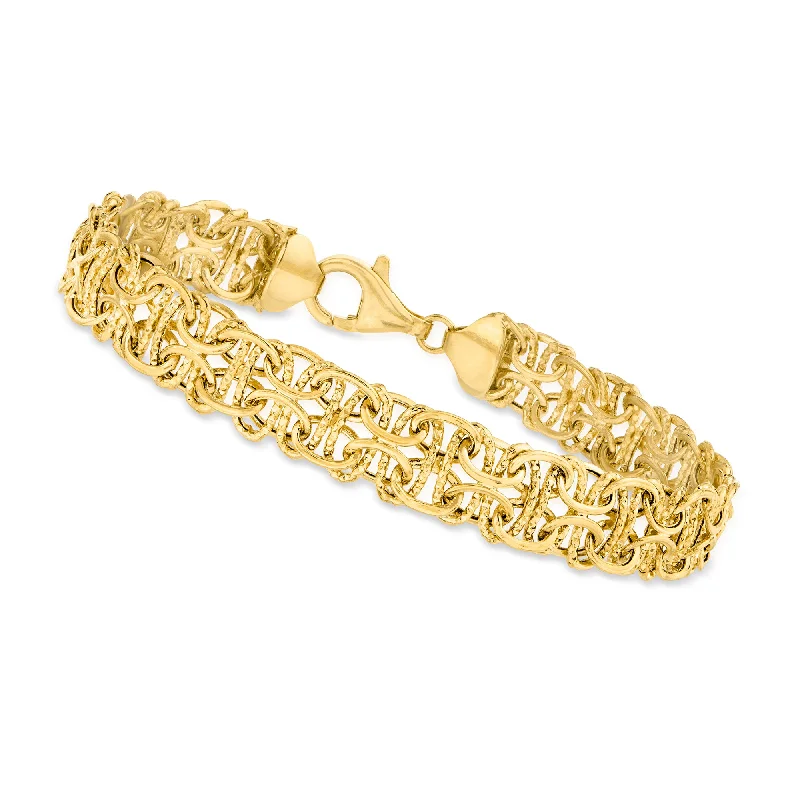 Stunning Jewelry At A Fraction Of The Price Canaria 10kt Yellow Gold Interlocking Link Bracelet Stunning Jewelry At A Fraction Of The Price Canaria 10kt Yellow Gold Interlocking Link Bracelet