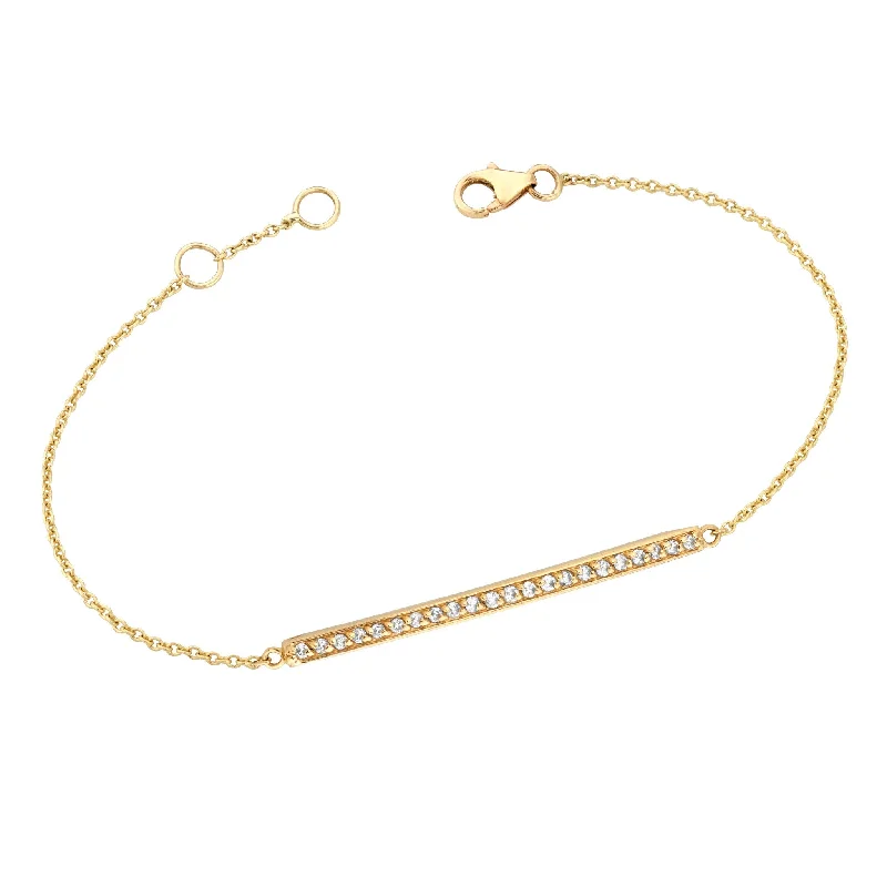 Limited-Time Jewelry Sale – Don't Miss These Deals Diamond Bar Bracelet (Long) Yellow Gold Limited-Time Jewelry Sale – Don't Miss These Deals Diamond Bar Bracelet (Long) Yellow Gold