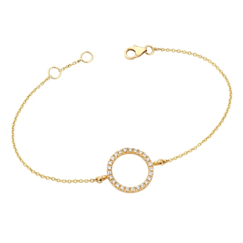 Exclusive Gemstone Jewelry At Special Prices Diamond Circle Bracelet Yellow Gold