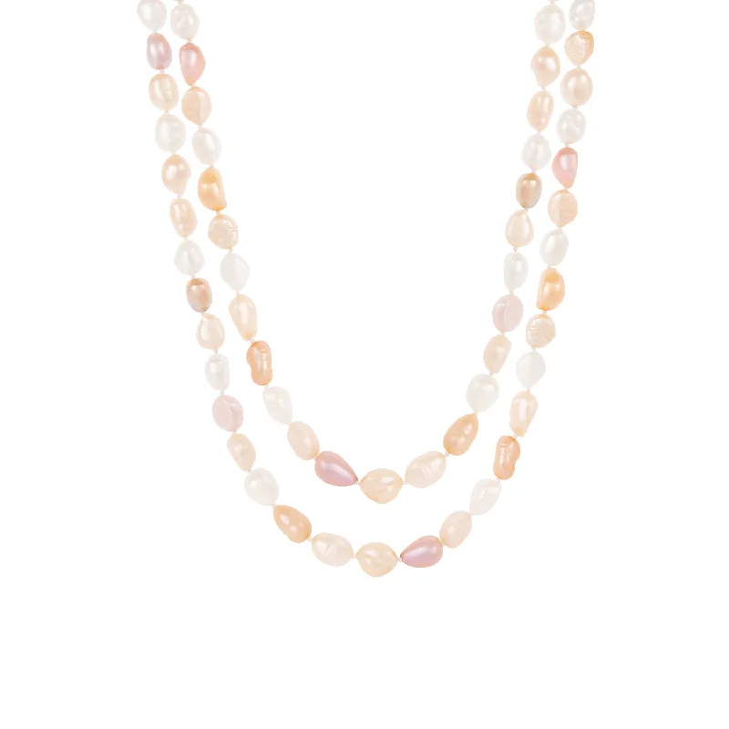 Shop Modern Jewelry Collections With Exclusive Discounts Endless 64" Multicolor Baroque Shaped Pearl Necklace Shop Modern Jewelry Collections With Exclusive Discounts Endless 64" Multicolor Baroque Shaped Pearl Necklace