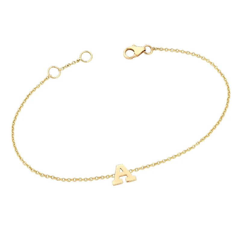 Timeless Jewelry At Special Discount Rates Gold Initial Bracelet
