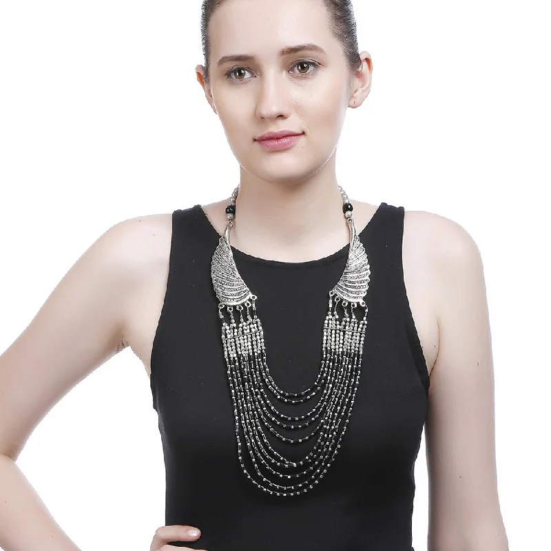 Shop Dazzling Jewelry With Special Promotional Discounts Handcrafted Black Beads Necklace by Bamboo Tree Jewels Shop Dazzling Jewelry With Special Promotional Discounts Handcrafted Black Beads Necklace by Bamboo Tree Jewels