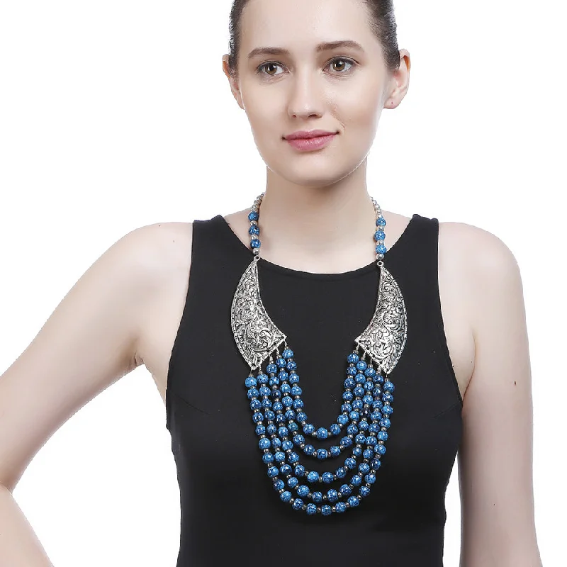 Exclusive Jewelry Bundles At Discounted Prices Handcrafted Blue Beads Necklace by Bamboo Tree Jewels Exclusive Jewelry Bundles At Discounted Prices Handcrafted Blue Beads Necklace by Bamboo Tree Jewels