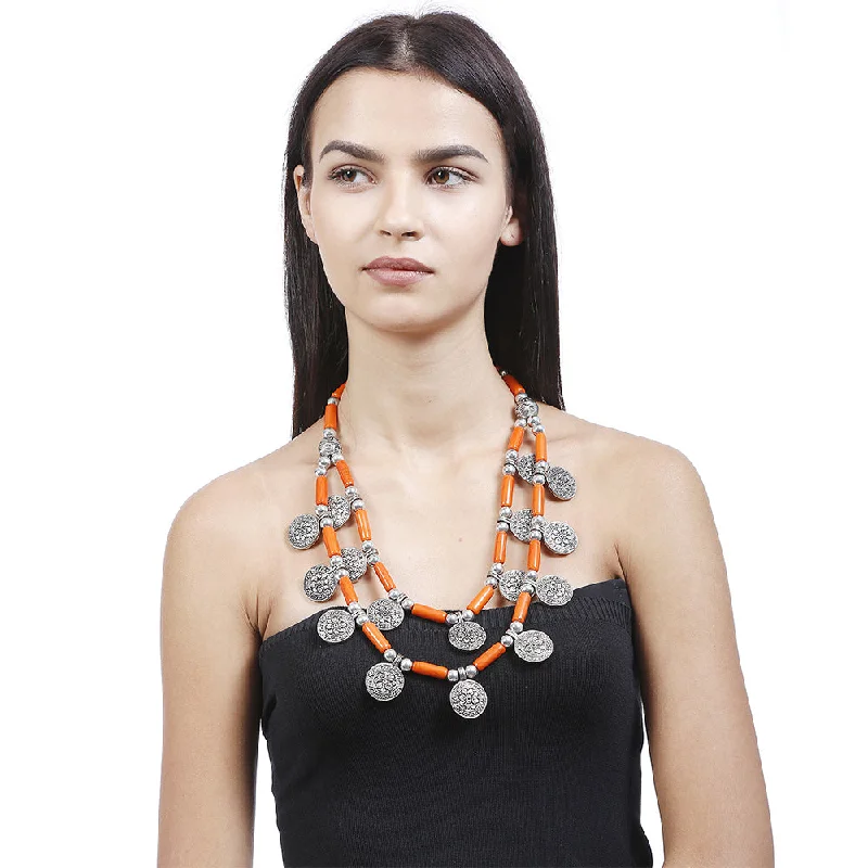 Clearance Sale On High-End Jewelry Collections Handcrafted Orange Beads Necklace by Bamboo Tree Jewels Clearance Sale On High-End Jewelry Collections Handcrafted Orange Beads Necklace by Bamboo Tree Jewels