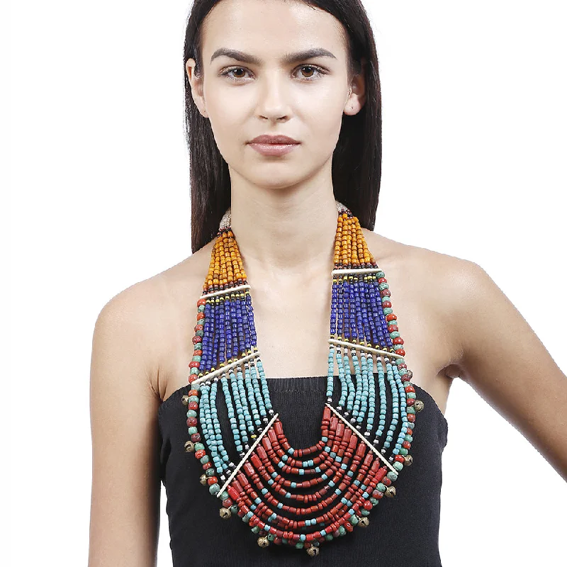 Eco-Friendly Sustainable Jewelry For Conscious Buyers Handcrafted Multicolour Beads Necklace by Bamboo Tree Jewels Eco-Friendly Sustainable Jewelry For Conscious Buyers Handcrafted Multicolour Beads Necklace by Bamboo Tree Jewels