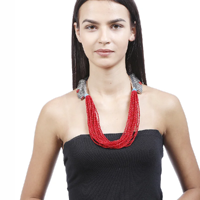 Personalized Engraved Jewelry For Meaningful Gifts Handcrafted Red Beads Necklace by Bamboo Tree Jewels Personalized Engraved Jewelry For Meaningful Gifts Handcrafted Red Beads Necklace by Bamboo Tree Jewels