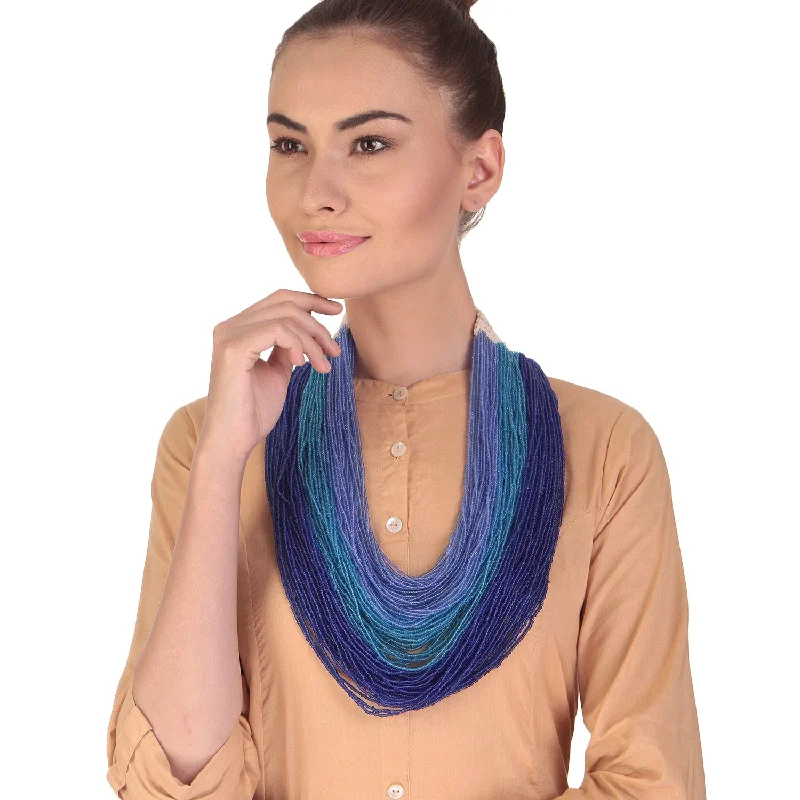 Elevate Your Jewelry Collection With Limited-Time Savings Handcrafted Blue Beads Necklace by Bamboo Tree Jewels Elevate Your Jewelry Collection With Limited-Time Savings Handcrafted Blue Beads Necklace by Bamboo Tree Jewels