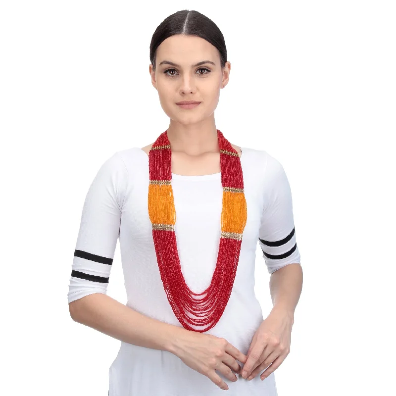 Unlock Unbeatable Jewelry Deals Before They’Re Gone Handcrafted Red & Yellow Beads Necklace by Bamboo Tree Jewels Unlock Unbeatable Jewelry Deals Before They’Re Gone Handcrafted Red & Yellow Beads Necklace by Bamboo Tree Jewels