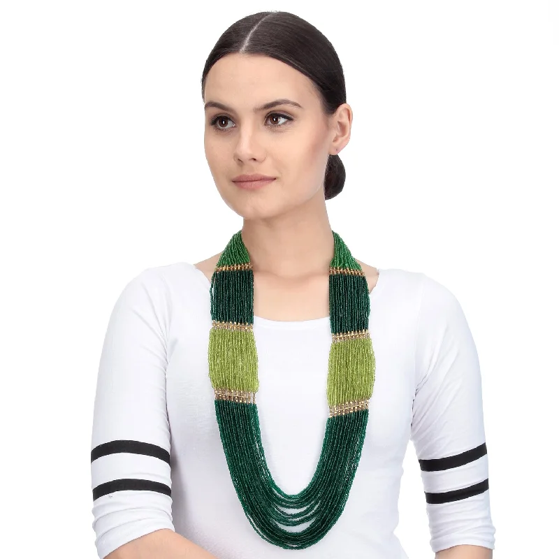 Bold And Beautiful Jewelry Now At Irresistible Prices Handcrafted Green Beads Necklace by Bamboo Tree Jewels Bold And Beautiful Jewelry Now At Irresistible Prices Handcrafted Green Beads Necklace by Bamboo Tree Jewels