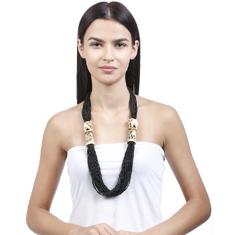 Celebrate Every Occasion With Sparkling Savings Handcrafted Black Beads Necklace by Bamboo Tree Jewels Celebrate Every Occasion With Sparkling Savings Handcrafted Black Beads Necklace by Bamboo Tree Jewels