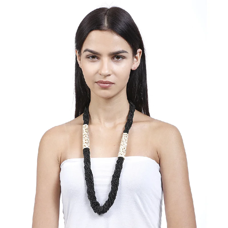 Final Call For Exquisite Jewelry At Reduced Rates Handcrafted Black Beads Necklace by Bamboo Tree Jewels Final Call For Exquisite Jewelry At Reduced Rates Handcrafted Black Beads Necklace by Bamboo Tree Jewels