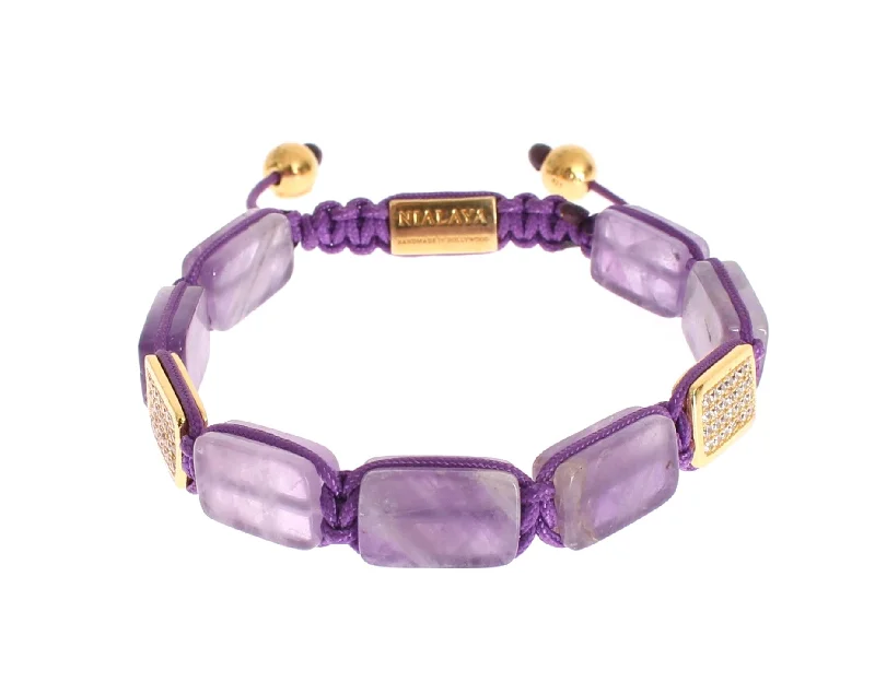 High-End Sparkle, Low-End Prices – Jewelry Sale Live Nialaya CZ Amethyst 18K 925 Women's Bracelet High-End Sparkle, Low-End Prices – Jewelry Sale Live Nialaya CZ Amethyst 18K 925 Women's Bracelet
