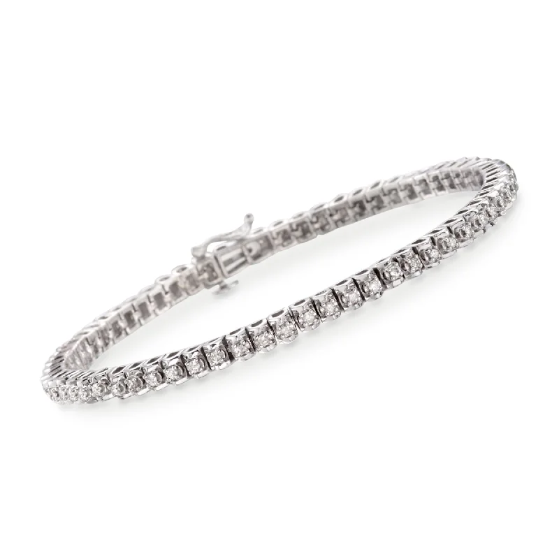 Fine Jewelry, Limited-Time Offers Available Ross-Simons Diamond Tennis Bracelet in Sterling Silver Fine Jewelry, Limited-Time Offers Available Ross-Simons Diamond Tennis Bracelet in Sterling Silver