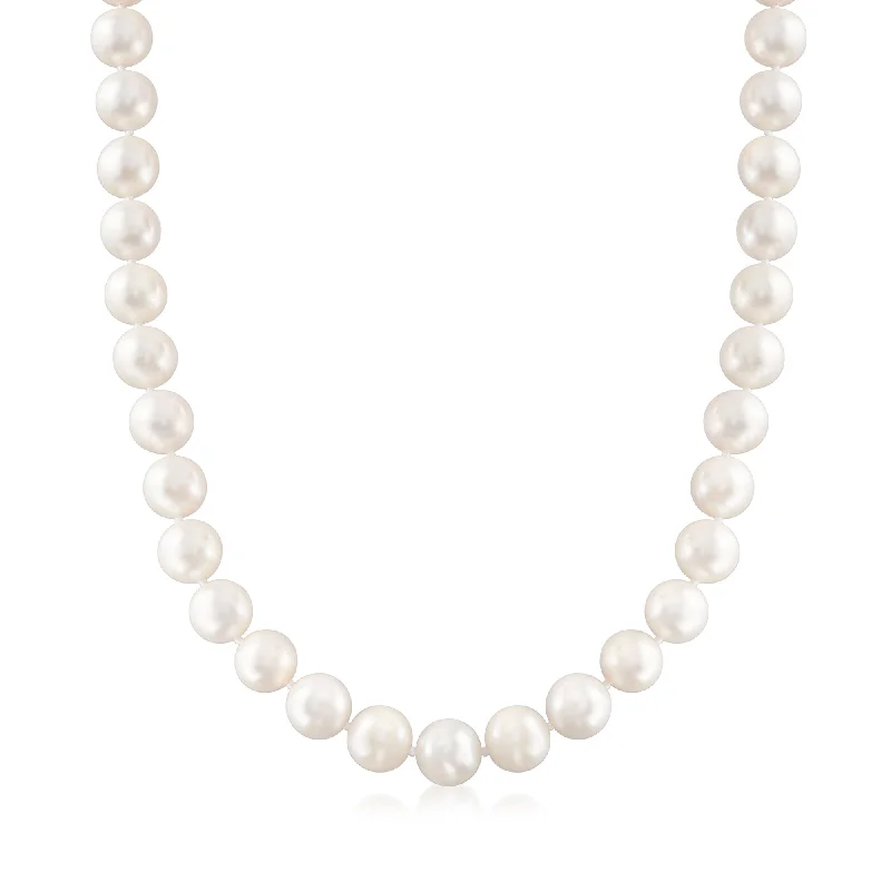 Grab Your Dream Jewelry At The Lowest Prices Ross-Simons 10-11mm Cultured Pearl Necklace With 14kt Yellow Gold Grab Your Dream Jewelry At The Lowest Prices Ross-Simons 10-11mm Cultured Pearl Necklace With 14kt Yellow Gold