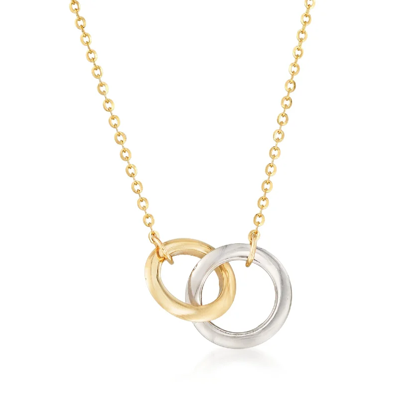 Seasonal Jewelry Deals – Elevate Your Style Ross-Simons 14kt 2-Tone Gold Interlocking Double Circle Necklace Seasonal Jewelry Deals – Elevate Your Style Ross-Simons 14kt 2-Tone Gold Interlocking Double Circle Necklace