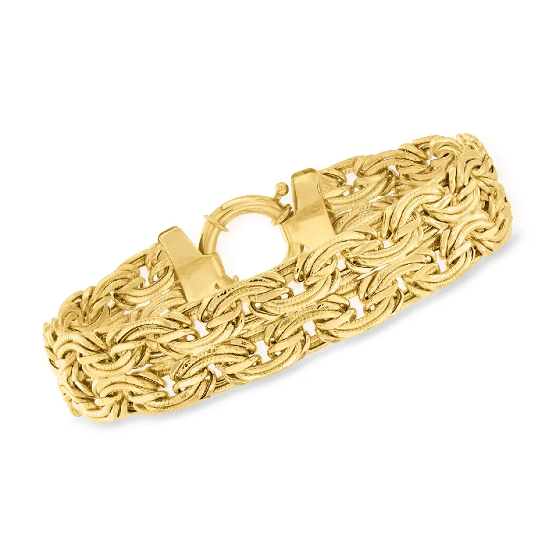 Affordable Glamour – Premium Jewelry At Special Prices Ross-Simons 14kt Yellow Gold Oval-Link Bracelet Affordable Glamour – Premium Jewelry At Special Prices Ross-Simons 14kt Yellow Gold Oval-Link Bracelet