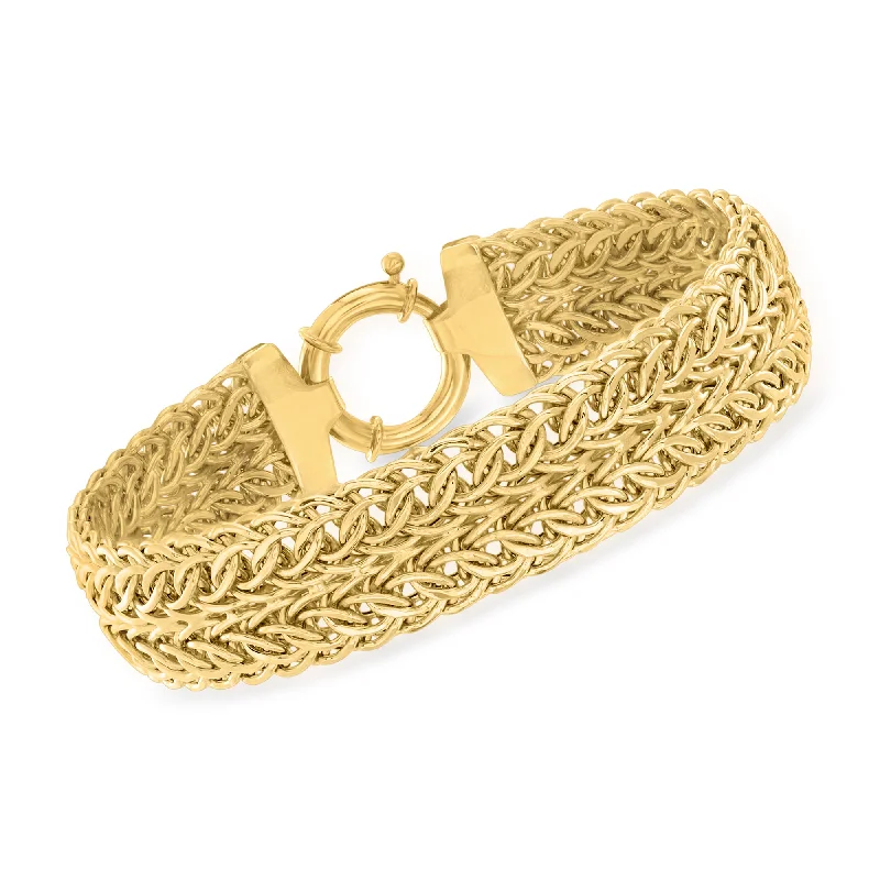 Luxury Jewelry Sale – Sparkle For Less Ross-Simons 14kt Yellow Gold Sedusa-Link Bracelet Luxury Jewelry Sale – Sparkle For Less Ross-Simons 14kt Yellow Gold Sedusa-Link Bracelet