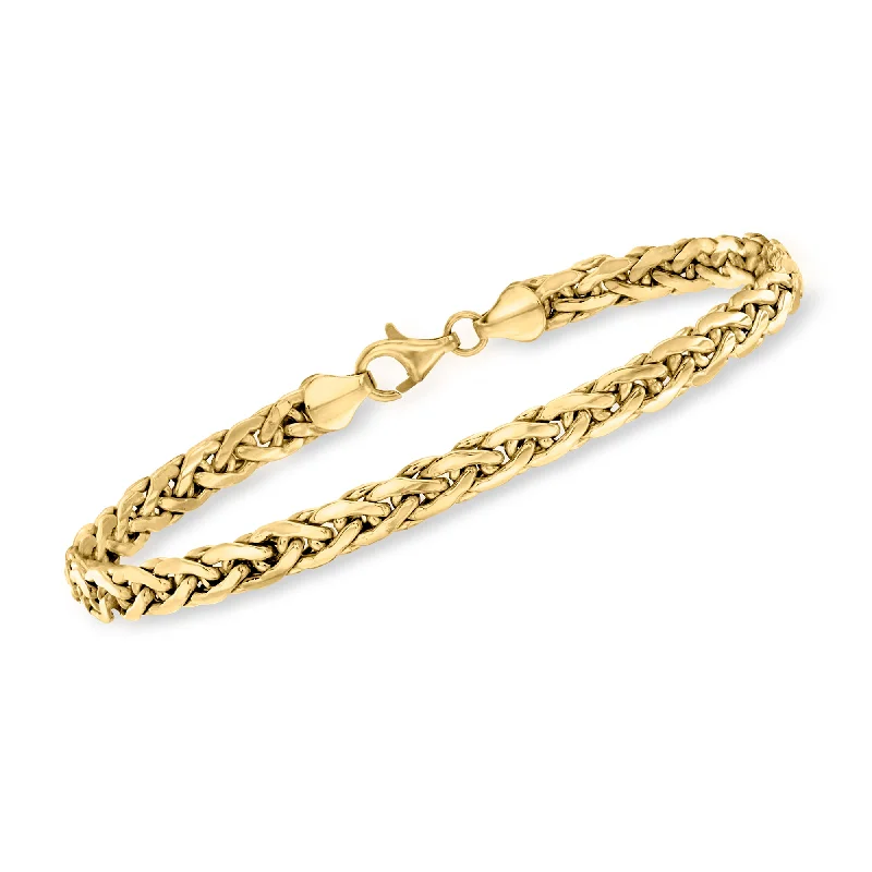 Jewelry Deals That Outshine The Rest Ross-Simons 14kt Yellow Gold Wheat-Link Bracelet Jewelry Deals That Outshine The Rest Ross-Simons 14kt Yellow Gold Wheat-Link Bracelet