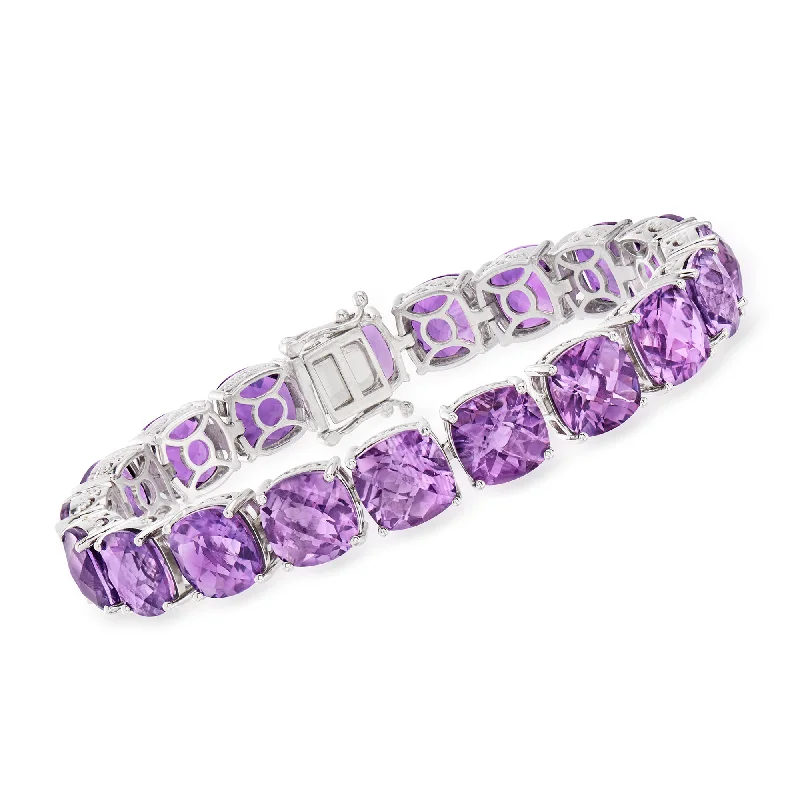 Exclusive Jewelry Sale – Sparkle For Less Ross-Simons Amethyst Tennis Bracelet in Sterling Silver Exclusive Jewelry Sale – Sparkle For Less Ross-Simons Amethyst Tennis Bracelet in Sterling Silver