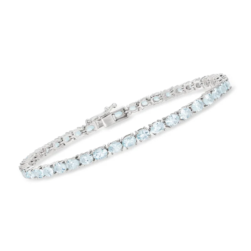 Luxury Jewelry At Budget-Friendly Prices – Grab Yours Now Ross-Simons Aquamarine Tennis Bracelet in Sterling Silver Luxury Jewelry At Budget-Friendly Prices – Grab Yours Now Ross-Simons Aquamarine Tennis Bracelet in Sterling Silver