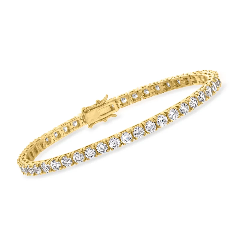 Unmissable Deals On Handmade Jewelry Collections Ross-Simons CZ Tennis Bracelet in 14kt Gold Over Sterling Unmissable Deals On Handmade Jewelry Collections Ross-Simons CZ Tennis Bracelet in 14kt Gold Over Sterling