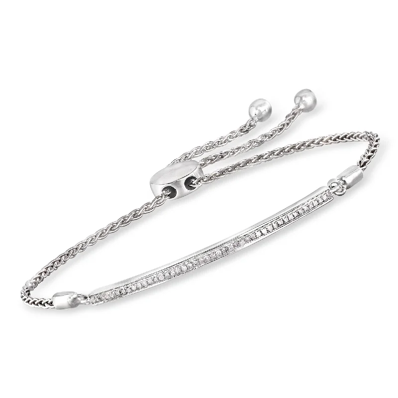 Must-Have Jewelry Pieces At Reduced Prices Ross-Simons Diamond Bar Bolo Bracelet in Sterling Silver Must-Have Jewelry Pieces At Reduced Prices Ross-Simons Diamond Bar Bolo Bracelet in Sterling Silver