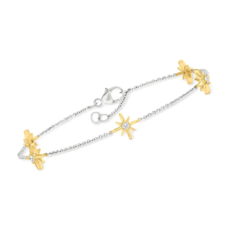 Chic And Stylish Jewelry At Discounted Prices Ross-Simons Diamond North Star Station Bracelet Chic And Stylish Jewelry At Discounted Prices Ross-Simons Diamond North Star Station Bracelet