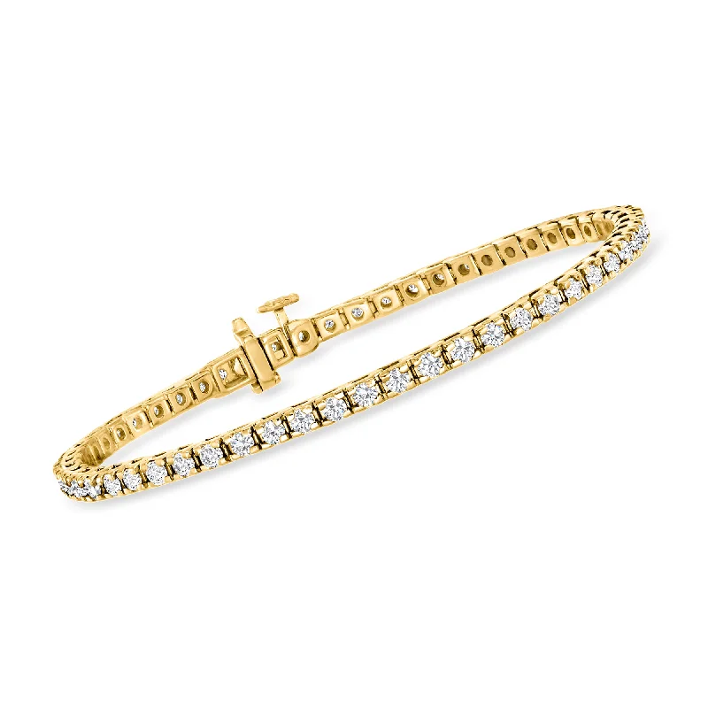 Huge Markdowns On Premium Jewelry Styles Ross-Simons Diamond Tennis Bracelet in 18kt Gold Over Sterling Huge Markdowns On Premium Jewelry Styles Ross-Simons Diamond Tennis Bracelet in 18kt Gold Over Sterling