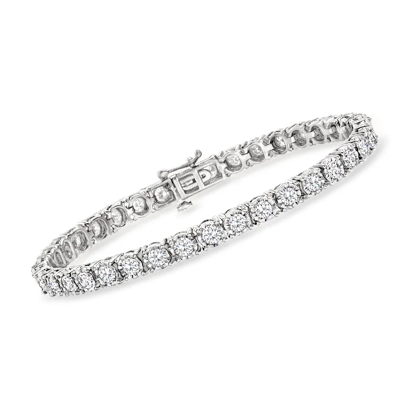 Bestselling Jewelry At Special Promotional Rates Ross-Simons Diamond Tennis Bracelet in Polished Sterling Silver Bestselling Jewelry At Special Promotional Rates Ross-Simons Diamond Tennis Bracelet in Polished Sterling Silver