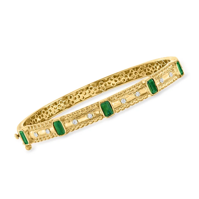 Exclusive Jewelry Sale Event – Shop Now Ross-Simons Emerald and . Diamond Bangle Bracelet in 18kt Gold Over Sterling Exclusive Jewelry Sale Event – Shop Now Ross-Simons Emerald and . Diamond Bangle Bracelet in 18kt Gold Over Sterling