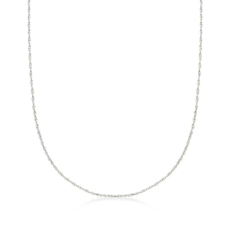 Fashion-Forward Jewelry At Incredible Prices Ross-Simons Italian 14kt White Gold Medium Rope Chain Necklace Fashion-Forward Jewelry At Incredible Prices Ross-Simons Italian 14kt White Gold Medium Rope Chain Necklace