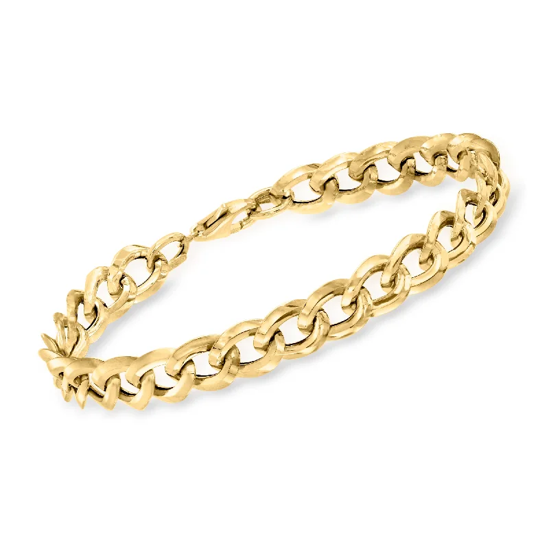 Shop Stylish Jewelry Now And Save Big Ross-Simons Italian 14kt Yellow Gold Curb-Link Bracelet Shop Stylish Jewelry Now And Save Big Ross-Simons Italian 14kt Yellow Gold Curb-Link Bracelet