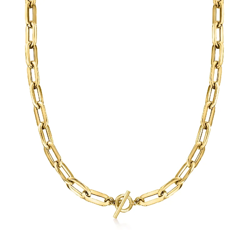 Huge Savings On Timeless Jewelry Collections Ross-Simons Italian 14kt Yellow Gold Paper Clip Link Necklace Huge Savings On Timeless Jewelry Collections Ross-Simons Italian 14kt Yellow Gold Paper Clip Link Necklace