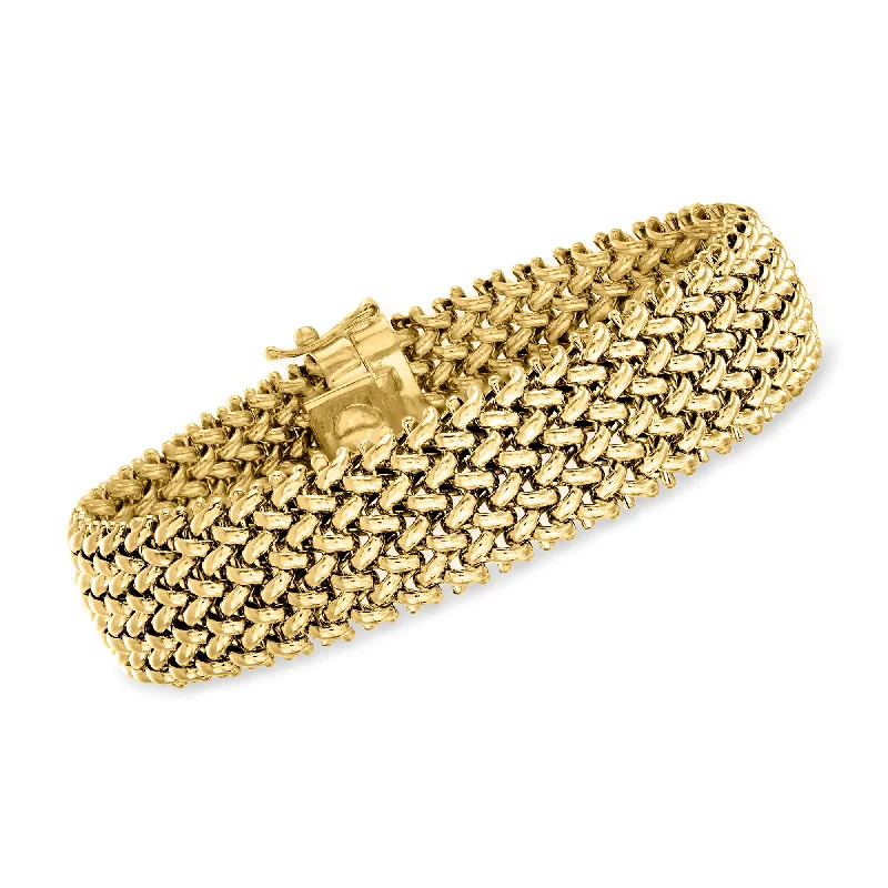 Luxury Jewelry At Unbeatable Discounts Ross-Simons Italian 14kt Yellow Gold Riso Bracelet