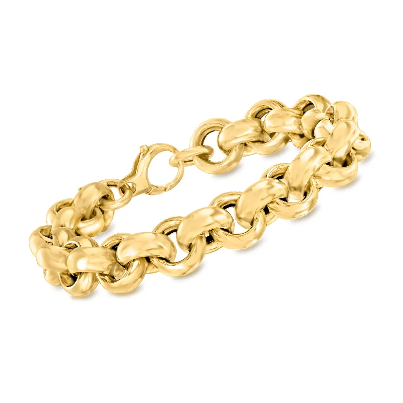 Special Sale On Handcrafted Jewelry – Shop Today Ross-Simons Italian 14kt Yellow Gold Rolo-Link Bracelet Special Sale On Handcrafted Jewelry – Shop Today Ross-Simons Italian 14kt Yellow Gold Rolo-Link Bracelet