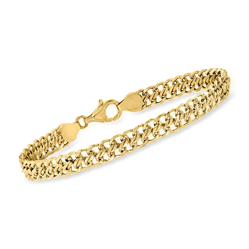 Bestselling Jewelry At Special Promotional Rates Ross-Simons Italian 18kt Yellow Gold Flat-Link Chain Bracelet Bestselling Jewelry At Special Promotional Rates Ross-Simons Italian 18kt Yellow Gold Flat-Link Chain Bracelet