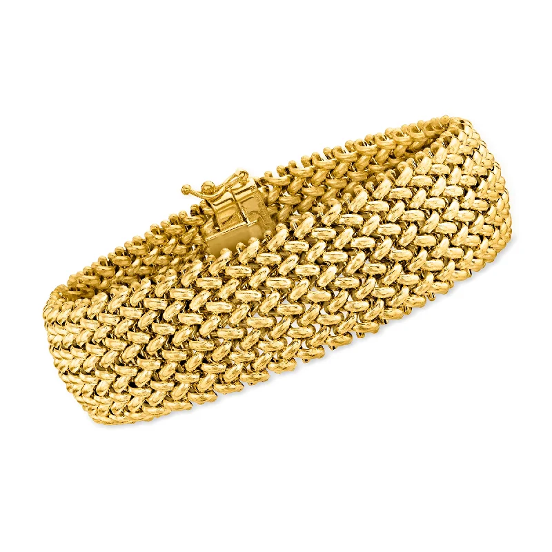 Don't Miss Our Biggest Jewelry Sale Of The Season Ross-Simons Italian 18kt Yellow Gold Riso Bracelet Don't Miss Our Biggest Jewelry Sale Of The Season Ross-Simons Italian 18kt Yellow Gold Riso Bracelet