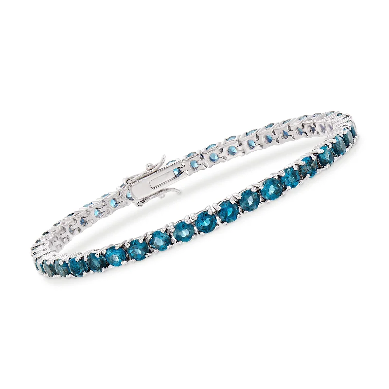 Elegant Necklaces And Bracelets At Limited-Time Offers Ross-Simons London Blue Topaz Tennis Bracelet in Sterling Silver Elegant Necklaces And Bracelets At Limited-Time Offers Ross-Simons London Blue Topaz Tennis Bracelet in Sterling Silver