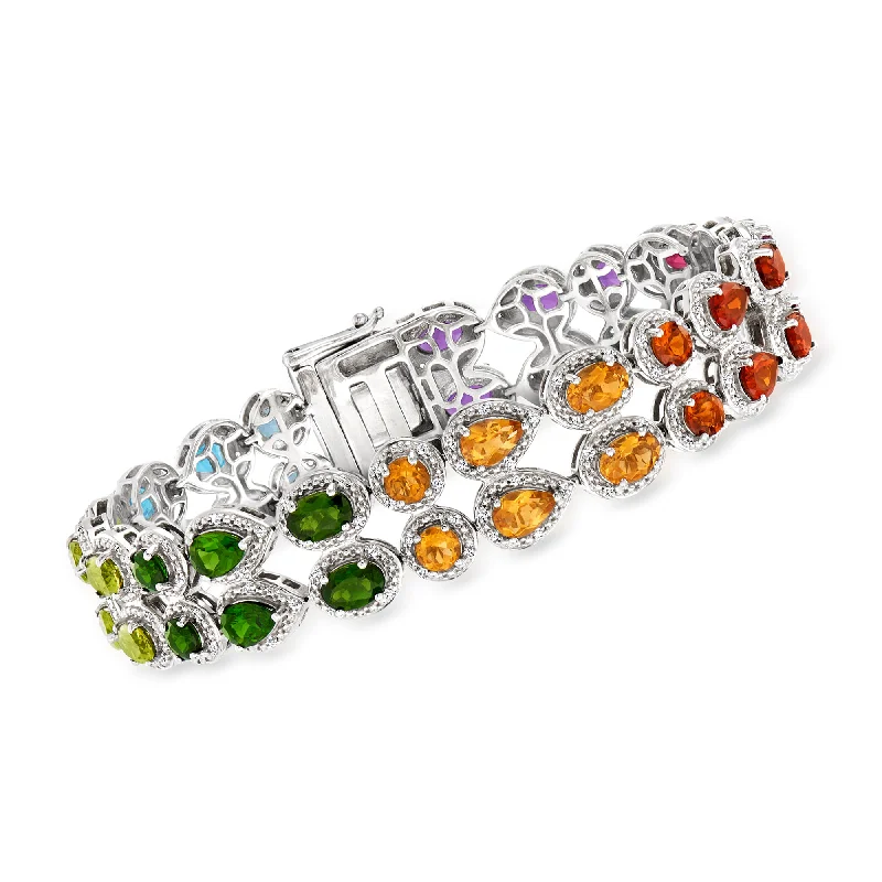 Jewelry Sale Alert – Shop Timeless Elegance Today Ross-Simons Multi-Gemstone Bracelet in Sterling Silver Jewelry Sale Alert – Shop Timeless Elegance Today Ross-Simons Multi-Gemstone Bracelet in Sterling Silver