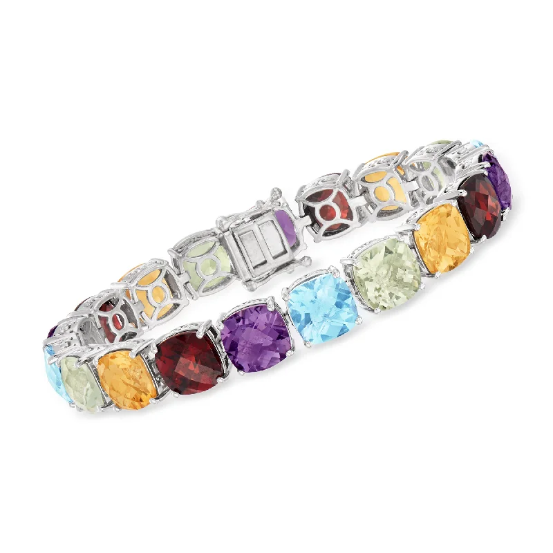 Buy More, Save More – Special Jewelry Discounts Ross-Simons Multi-Gemstone Tennis Bracelet in Sterling Silver Buy More, Save More – Special Jewelry Discounts Ross-Simons Multi-Gemstone Tennis Bracelet in Sterling Silver