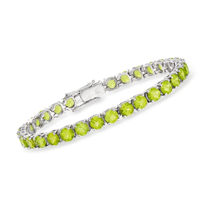 Limited-Time Offer On Elegant Jewelry Pieces Ross-Simons Peridot Tennis Bracelet in Sterling Silver Limited-Time Offer On Elegant Jewelry Pieces Ross-Simons Peridot Tennis Bracelet in Sterling Silver