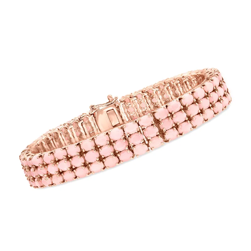 Everyday Jewelry Essentials Now On Sale Ross-Simons Pink Opal Multi-Row Tennis Bracelet in 18kt Rose Gold Over Sterling Everyday Jewelry Essentials Now On Sale Ross-Simons Pink Opal Multi-Row Tennis Bracelet in 18kt Rose Gold Over Sterling