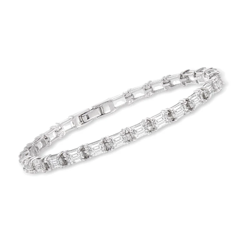 Fashion-Forward Jewelry At Exclusive Discounts Ross-Simons White Topaz Tennis Bracelet in Sterling Silver Fashion-Forward Jewelry At Exclusive Discounts Ross-Simons White Topaz Tennis Bracelet in Sterling Silver