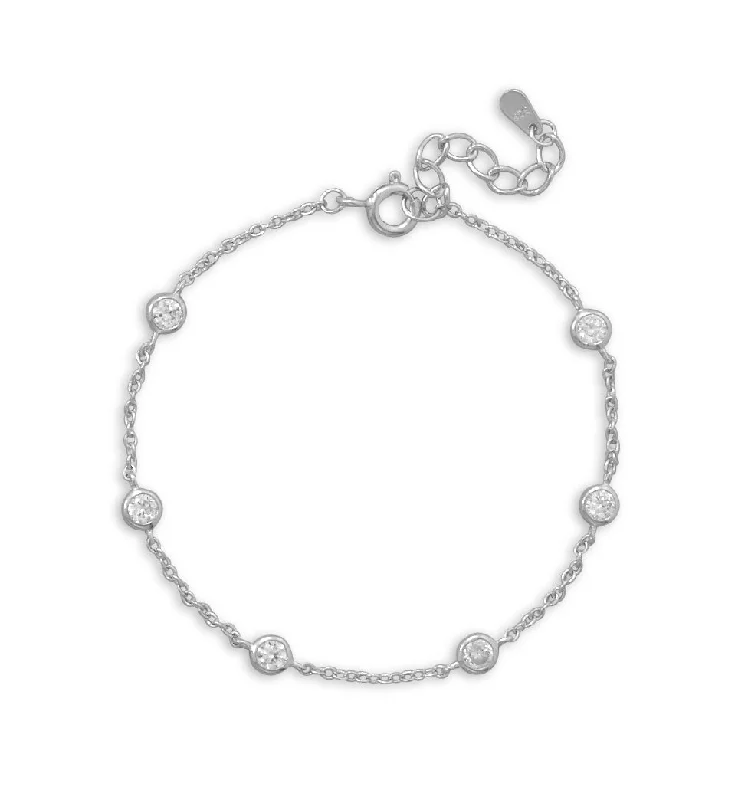 The Perfect Accessory For Less – Jewelry Sale Live Sterling Silver Cz Station Bracelet The Perfect Accessory For Less – Jewelry Sale Live Sterling Silver Cz Station Bracelet