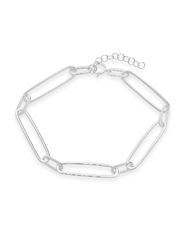 Limited-Time Offer On Elegant Jewelry Pieces Sterling Silver Polished Large Link Bracelet Limited-Time Offer On Elegant Jewelry Pieces Sterling Silver Polished Large Link Bracelet